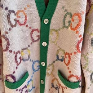 Preowned with care very expensive Gucci tiger cardigan
